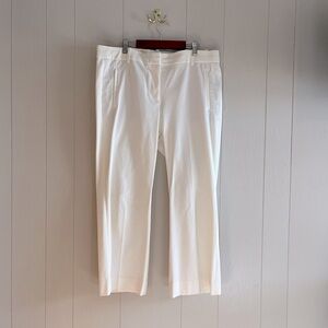J. Crew Cropped Kickout Teddie Pants in Cream